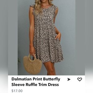 Dalmatian Print dress with pockets! XL